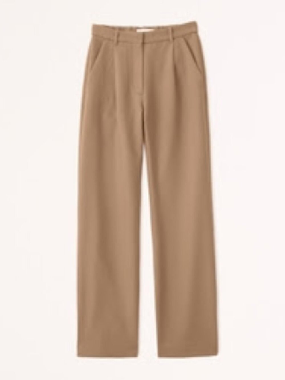 Abercrombie & Fitch Tailored Relaxed Straight Pant Medium BROWN 25 Short